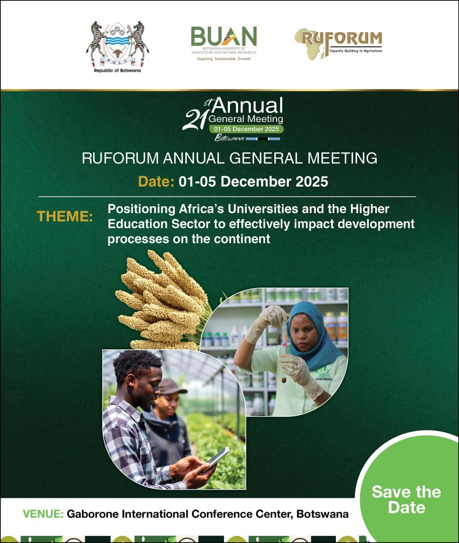Botswana to Host the 21st RUFORUM Annual General Meeting