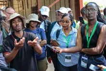 Safflower farm visit